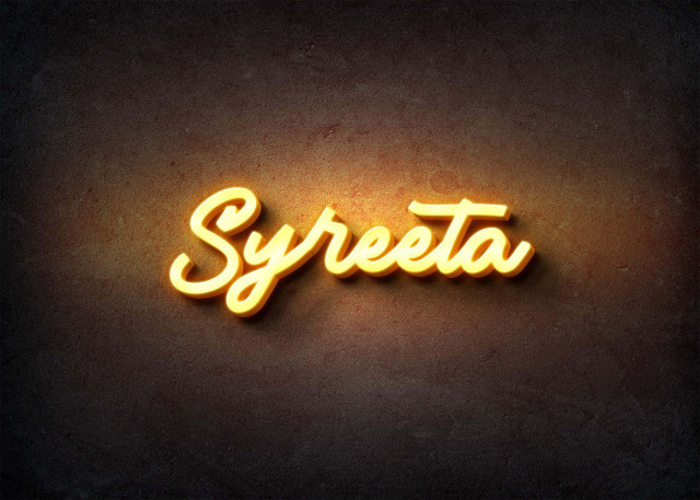 Free photo of Glow Name Profile Picture for Syreeta