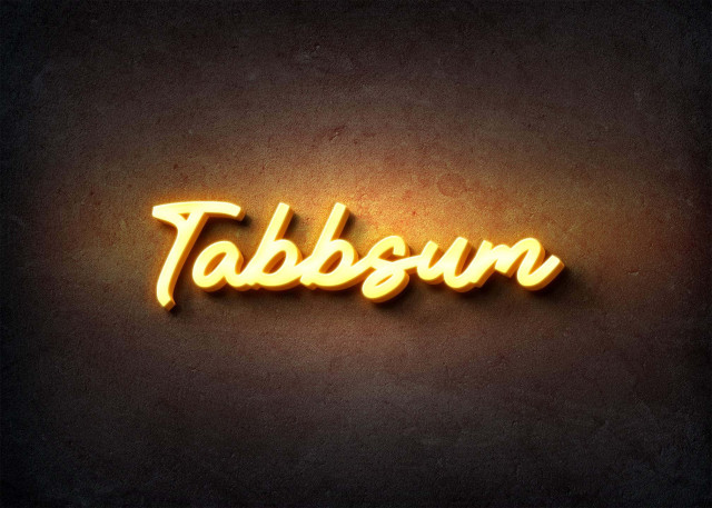 Free photo of Glow Name Profile Picture for Tabbsum