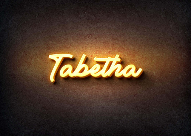 Free photo of Glow Name Profile Picture for Tabetha