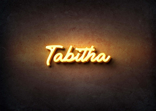 Free photo of Glow Name Profile Picture for Tabitha