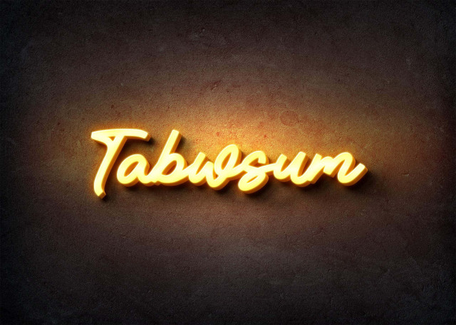 Free photo of Glow Name Profile Picture for Tabwsum