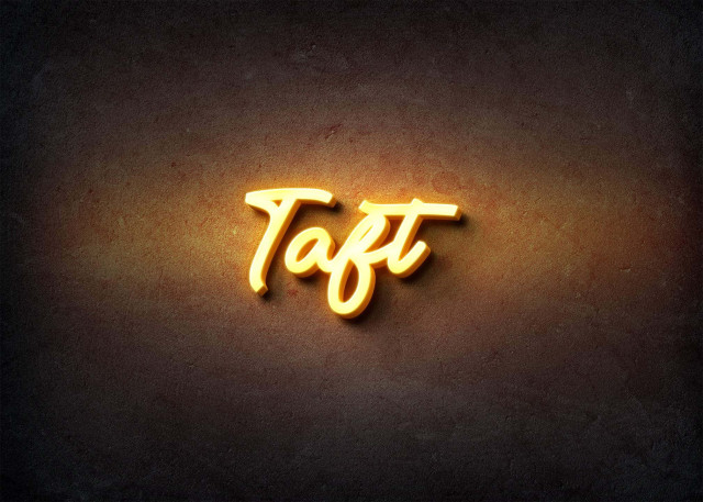 Free photo of Glow Name Profile Picture for Taft