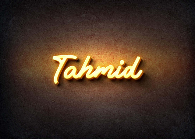 Free photo of Glow Name Profile Picture for Tahmid