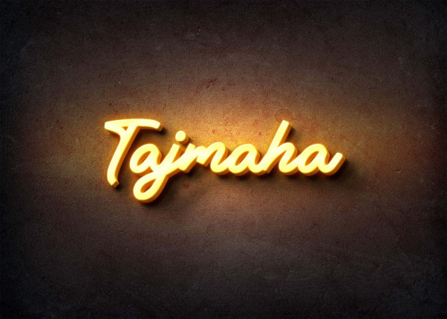 Free photo of Glow Name Profile Picture for Tajmaha