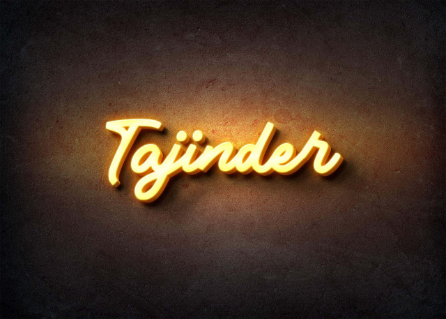 Free photo of Glow Name Profile Picture for Tajinder