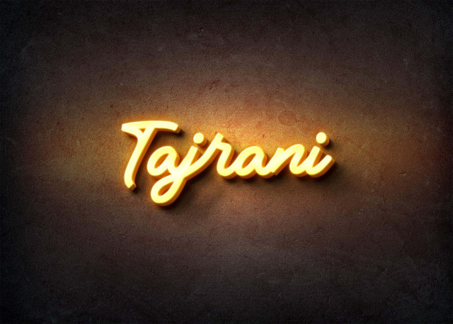 Free photo of Glow Name Profile Picture for Tajrani