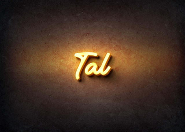 Free photo of Glow Name Profile Picture for Tal