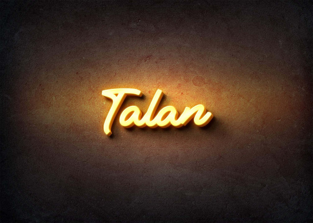 Free photo of Glow Name Profile Picture for Talan