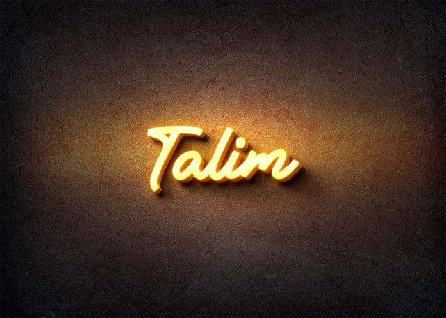 Free photo of Glow Name Profile Picture for Talim