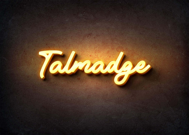 Free photo of Glow Name Profile Picture for Talmadge