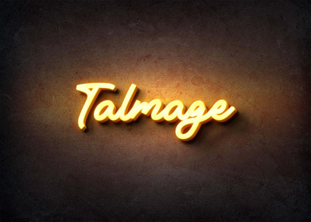 Free photo of Glow Name Profile Picture for Talmage