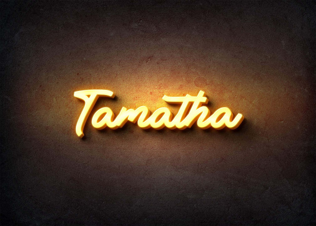 Free photo of Glow Name Profile Picture for Tamatha