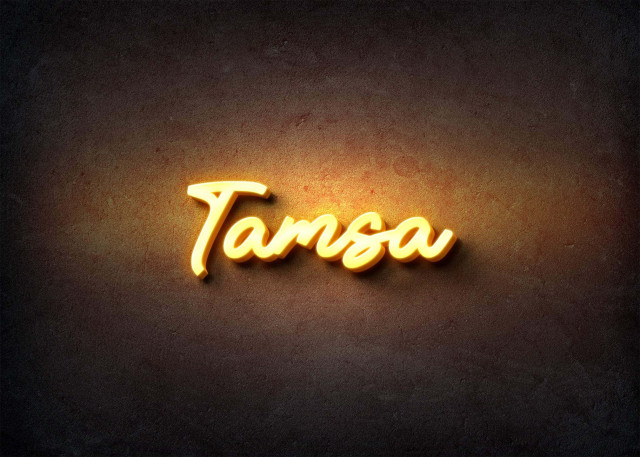 Free photo of Glow Name Profile Picture for Tamsa