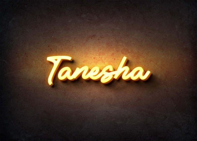 Free photo of Glow Name Profile Picture for Tanesha