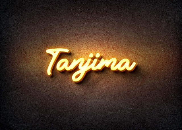 Free photo of Glow Name Profile Picture for Tanjima