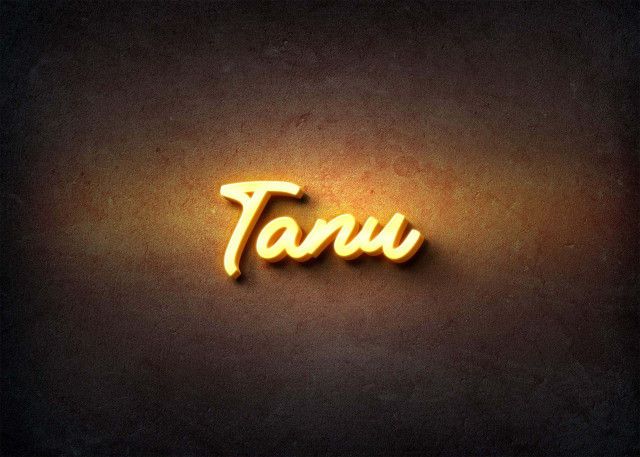 Free photo of Glow Name Profile Picture for Tanu