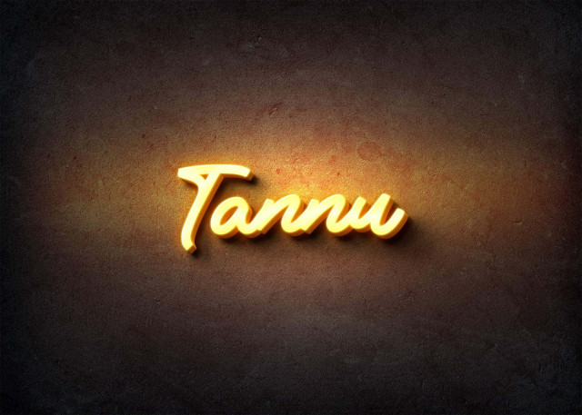 Free photo of Glow Name Profile Picture for Tannu