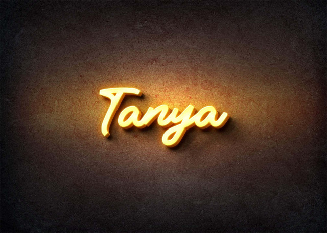 Free photo of Glow Name Profile Picture for Tanya