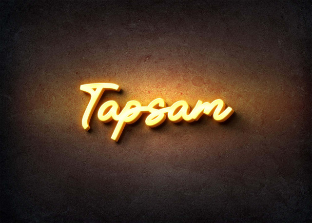 Free photo of Glow Name Profile Picture for Tapsam
