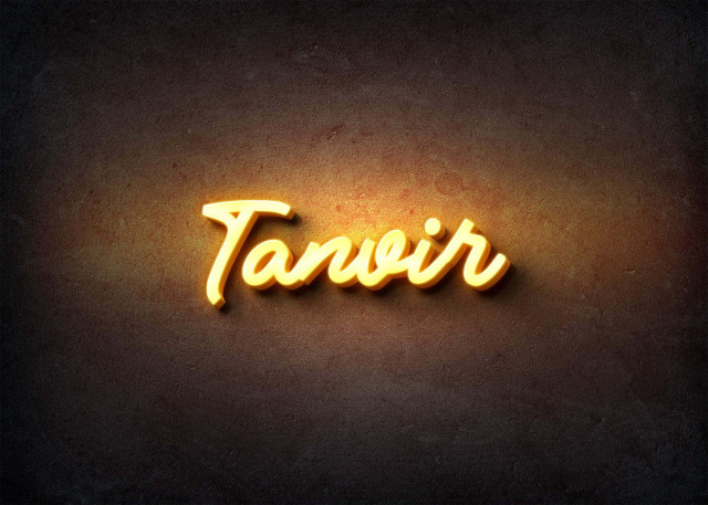 Free photo of Glow Name Profile Picture for Tanvir