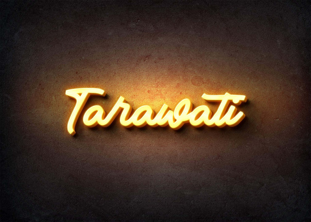 Free photo of Glow Name Profile Picture for Tarawati