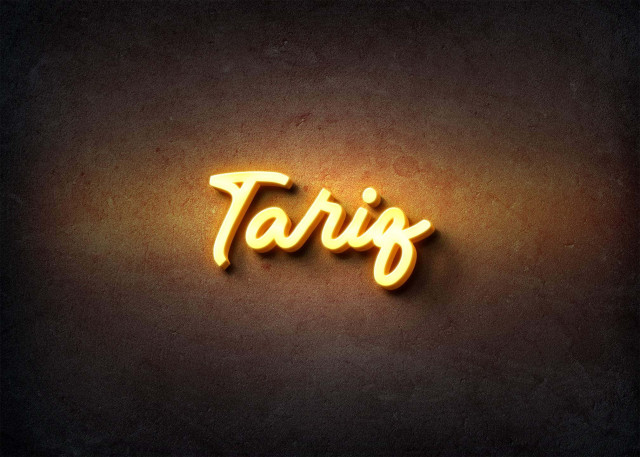 Free photo of Glow Name Profile Picture for Tariq