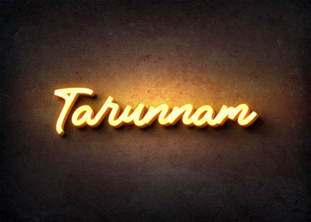 Free photo of Glow Name Profile Picture for Tarunnam
