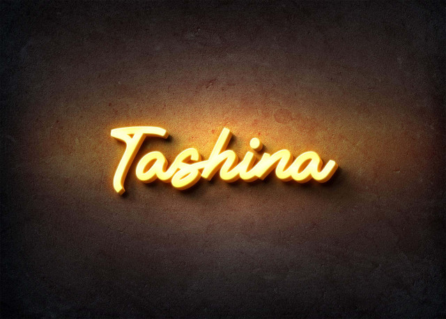 Free photo of Glow Name Profile Picture for Tashina
