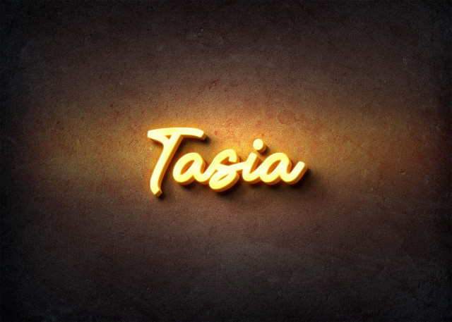 Free photo of Glow Name Profile Picture for Tasia