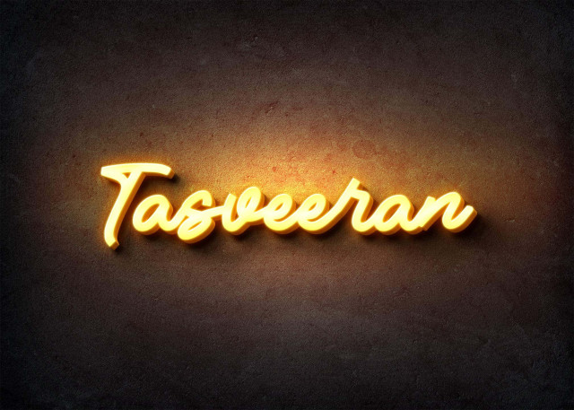 Free photo of Glow Name Profile Picture for Tasveeran