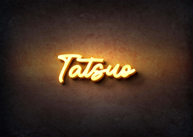 Free photo of Glow Name Profile Picture for Tatsuo