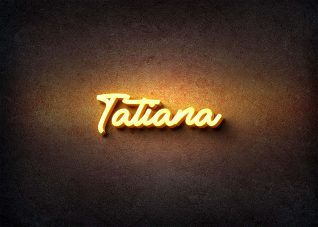 Free photo of Glow Name Profile Picture for Tatiana