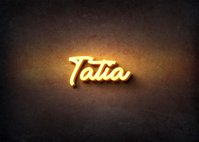 Free photo of Glow Name Profile Picture for Tatia