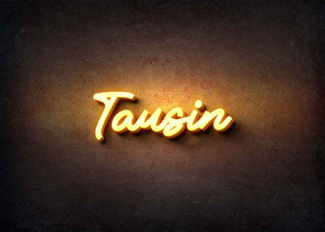 Free photo of Glow Name Profile Picture for Tausin
