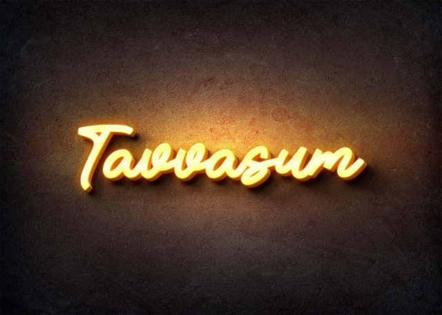 Free photo of Glow Name Profile Picture for Tavvasum
