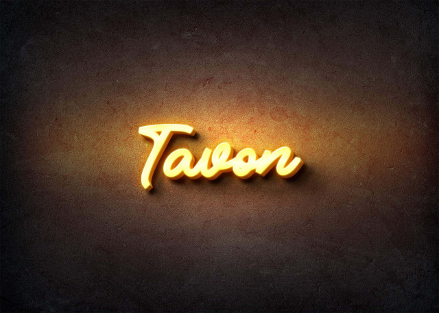 Free photo of Glow Name Profile Picture for Tavon