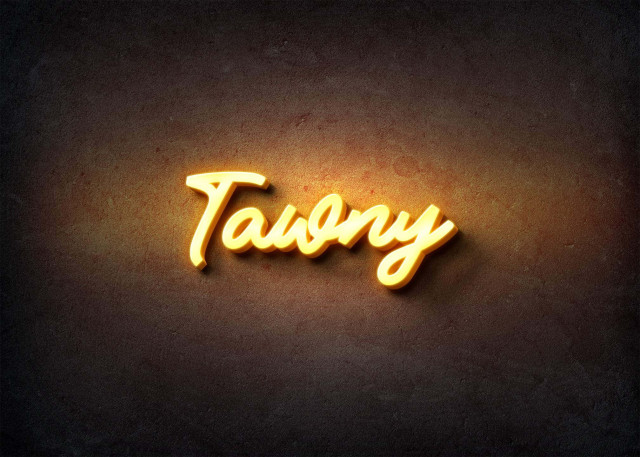 Free photo of Glow Name Profile Picture for Tawny