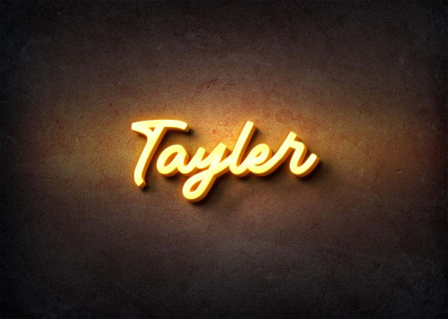 Free photo of Glow Name Profile Picture for Tayler