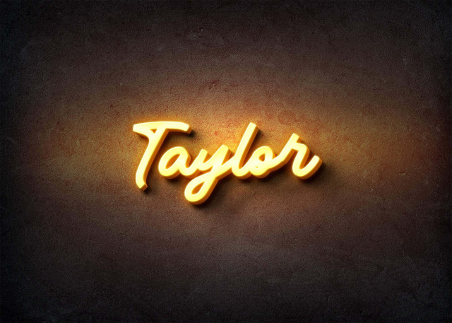 Free photo of Glow Name Profile Picture for Taylor