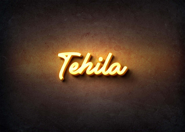 Free photo of Glow Name Profile Picture for Tehila