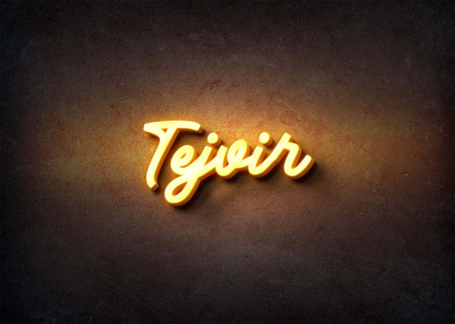 Free photo of Glow Name Profile Picture for Tejvir