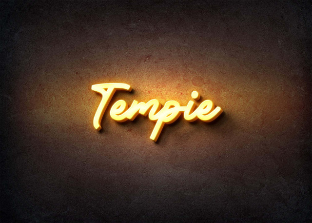 Free photo of Glow Name Profile Picture for Tempie