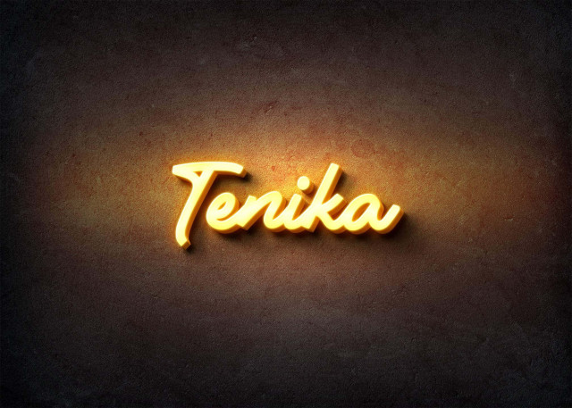 Free photo of Glow Name Profile Picture for Tenika