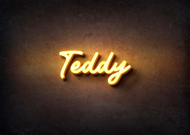 Free photo of Glow Name Profile Picture for Teddy