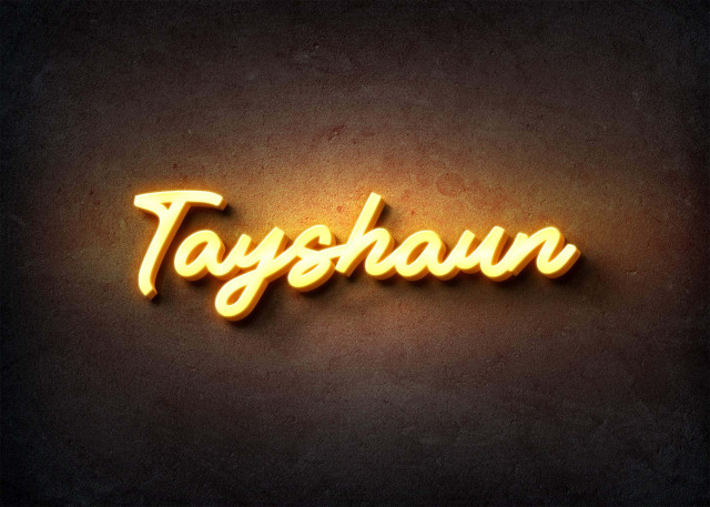 Free photo of Glow Name Profile Picture for Tayshaun