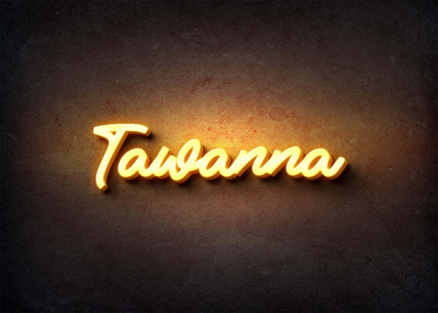 Free photo of Glow Name Profile Picture for Tawanna