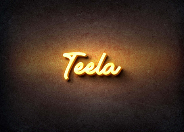 Free photo of Glow Name Profile Picture for Teela