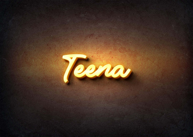 Free photo of Glow Name Profile Picture for Teena