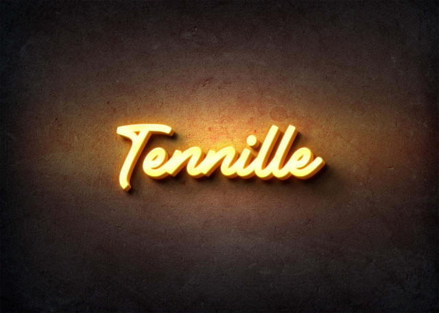 Free photo of Glow Name Profile Picture for Tennille