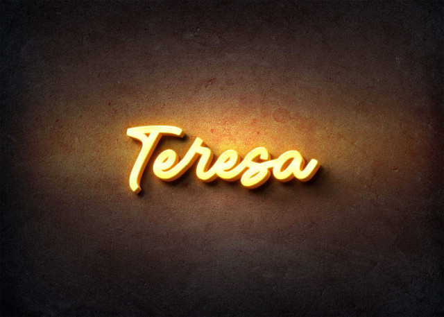 Free photo of Glow Name Profile Picture for Teresa